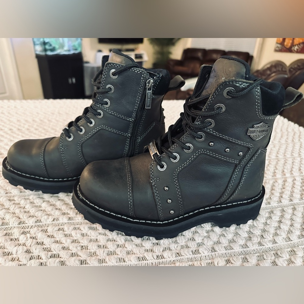 Harley-Davidson Women's Oakleigh Leather Boots Size 8 D84277